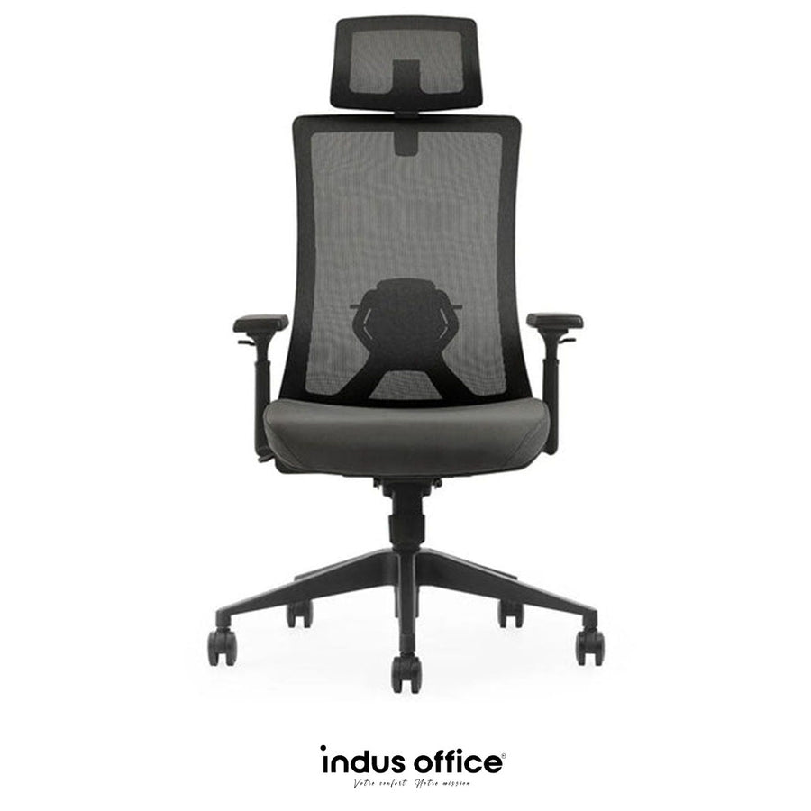 Chaise de Bureau K9-BH-07 - Synchro & Réglable | Indus Office Maroc